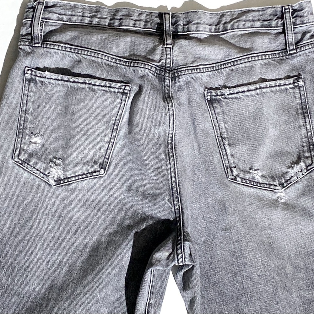 FRAME LE JANE CROP Women’s High Rise Cropped Distressed Jean Kallin Rips size 31 - Picture 10 of 11